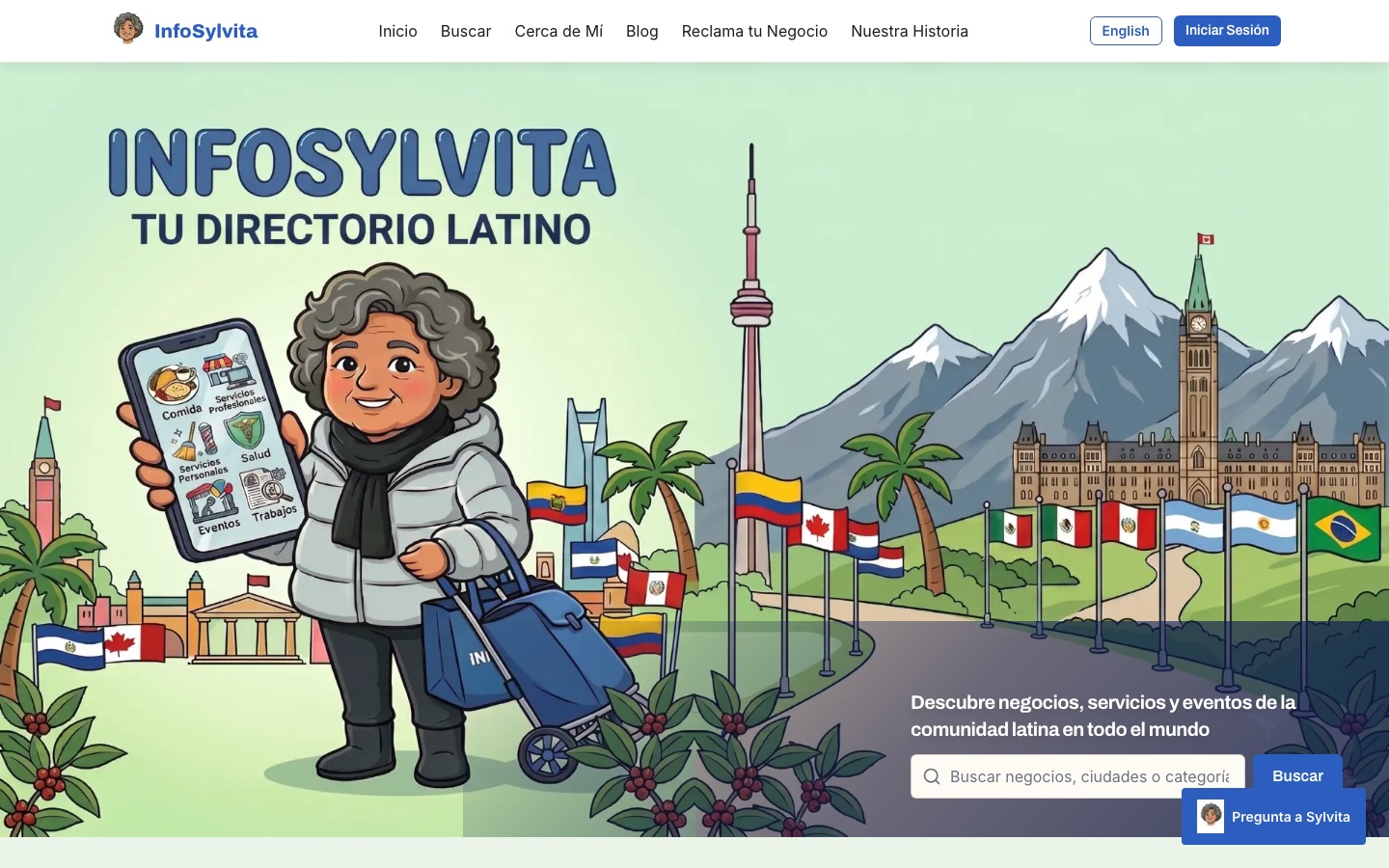 InfoSylvita — Latin business directory built by Alejandro Arce