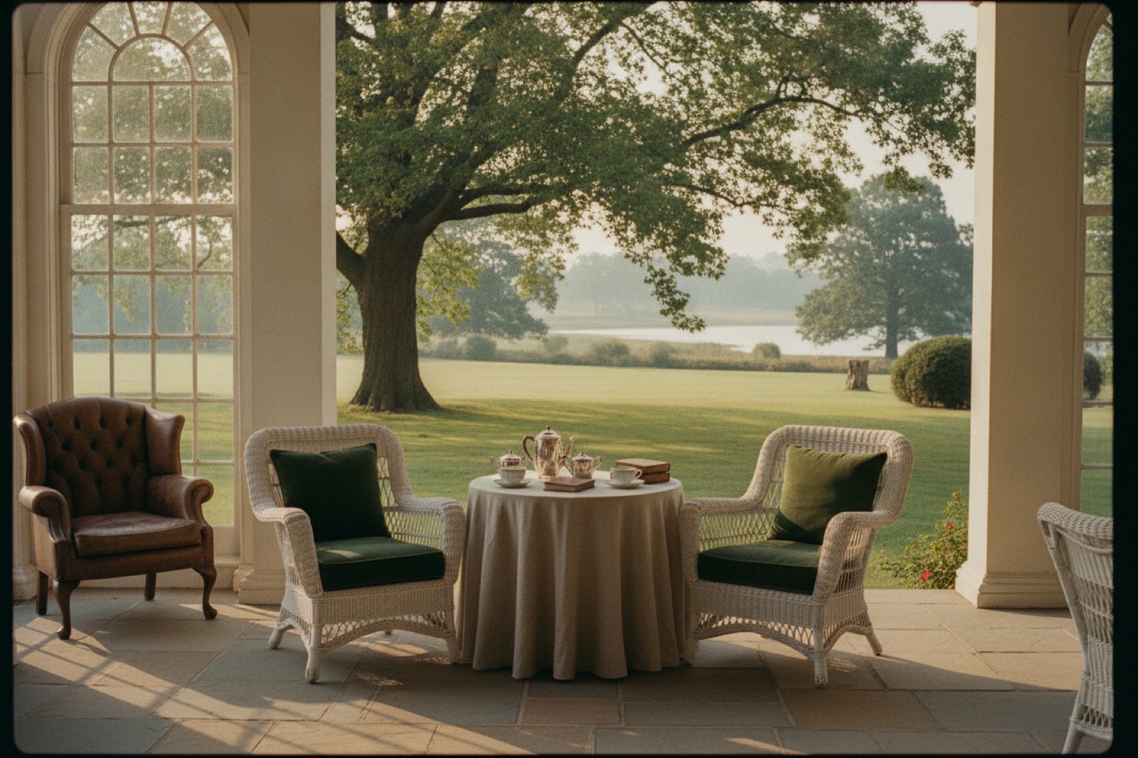 The veranda in morning light