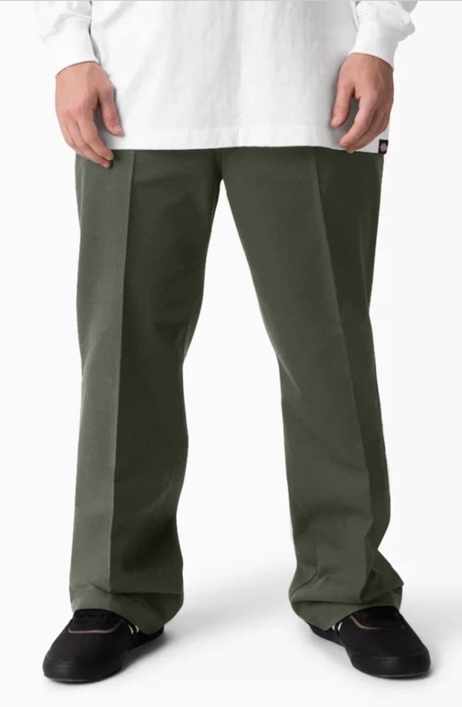Olive twill work pants
